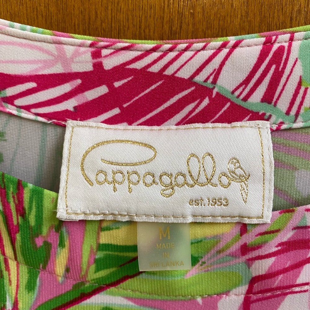 Cappagallo dress. Size medium. Length at knee. Printed fabric. Exc. cond. - Picture 5 of 5
